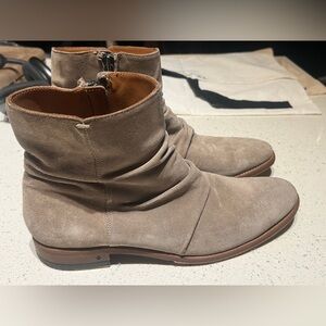 $798 John Varvatos suede Morrison sharpei boots